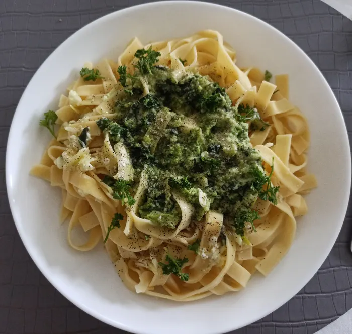 Tagliatelles au basilic
